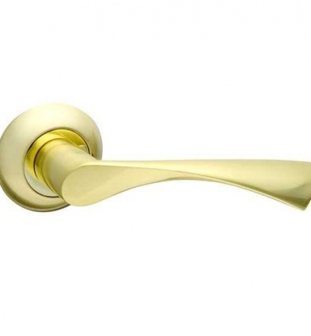 Ручка дверная Fuaro Prima RM SG/GP-4 матовое золото/золото
